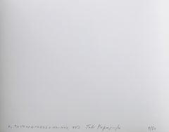 Photographers and Columns, Signed Silver Gelatin Print by Tod Papageorge