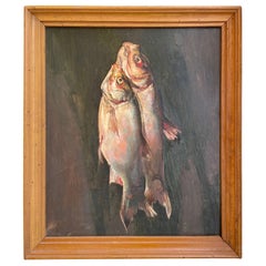 Today's Catch, Oil on Panel