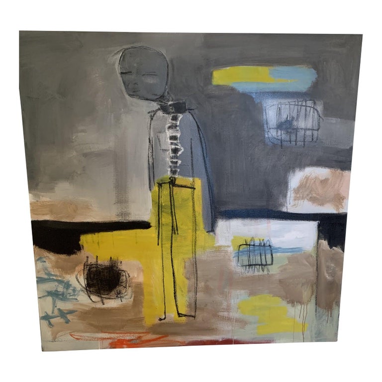 Todd Alexander Self Portrait Abstract Oil Painting For Sale At