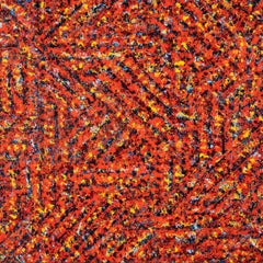 Todd Boppel, “Cayuga” Abstract Oil Painting on Canvas, Signed 1985, 60x48 in.