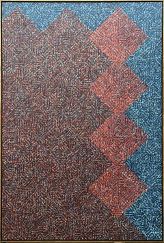 Tomoe, Large Geometric Abstract Painting by Todd Boppel