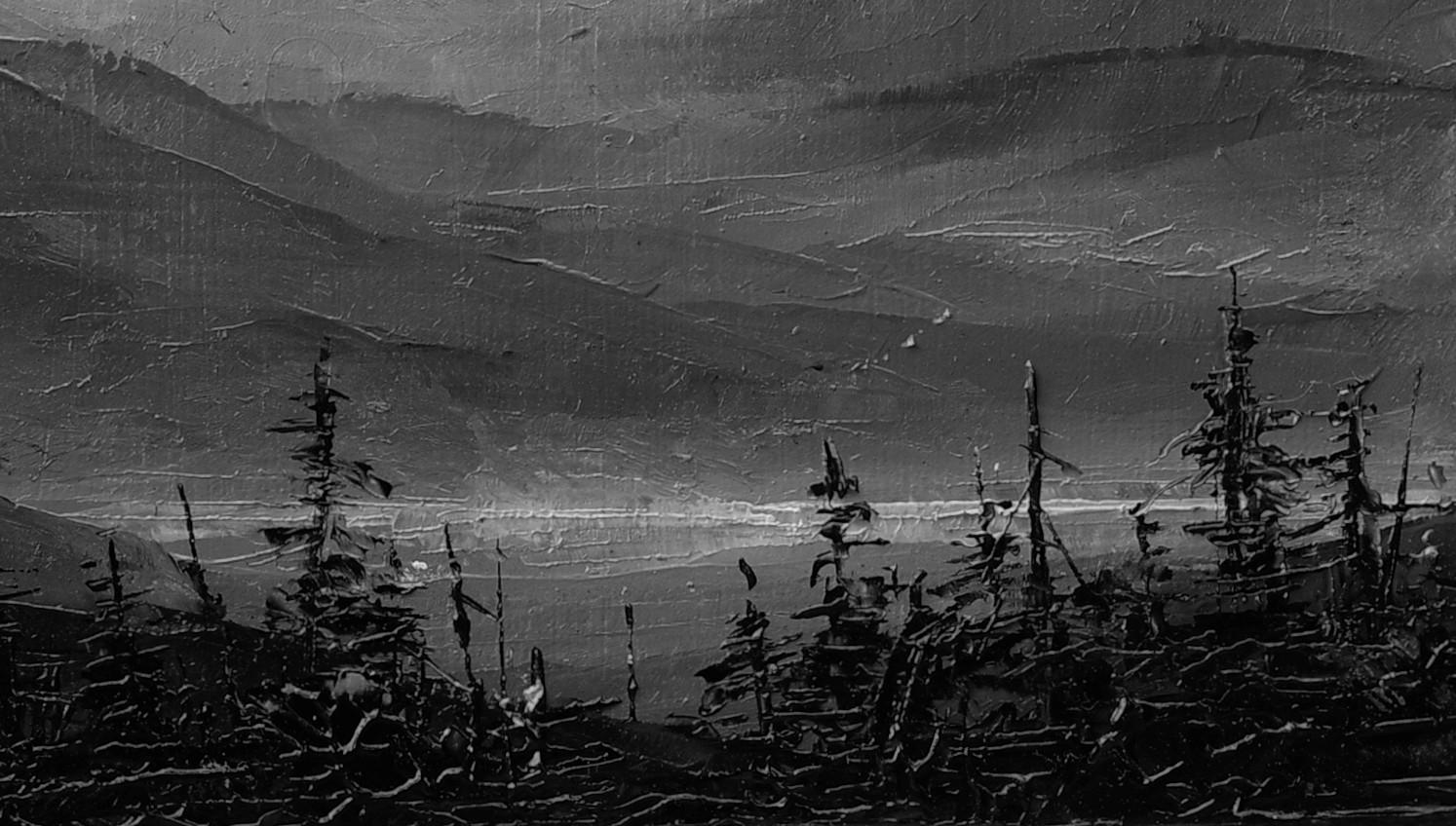 „Leuchtende Faden“ (2024) von Todd Carpenter, Original-Ölgemälde von Stadtlandschaft im Angebot 5