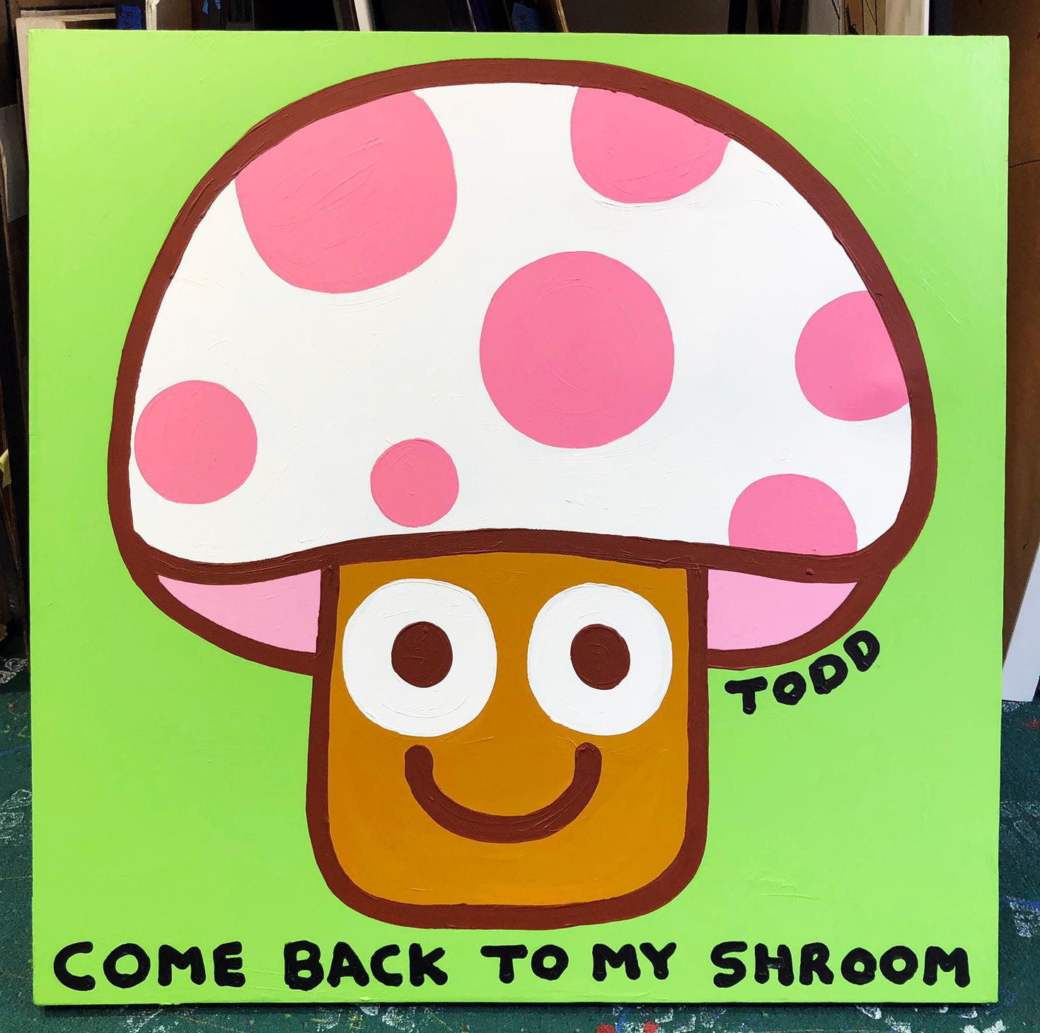 Come Back To My Shroom (großes Originalgemälde auf Leinwand) (Zeitgenössisch), Painting, von Todd Goldman