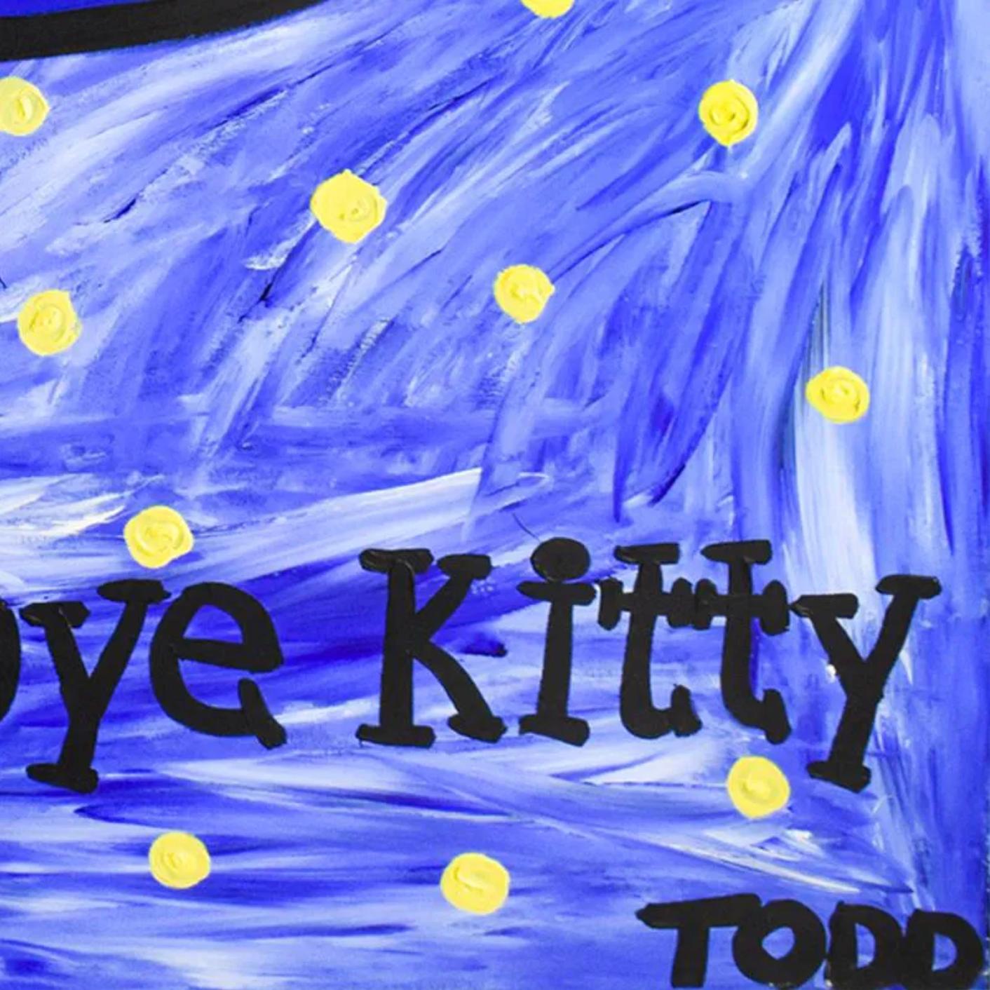 Auf Wiedersehen Kitty (Original) – Painting von Todd Goldman