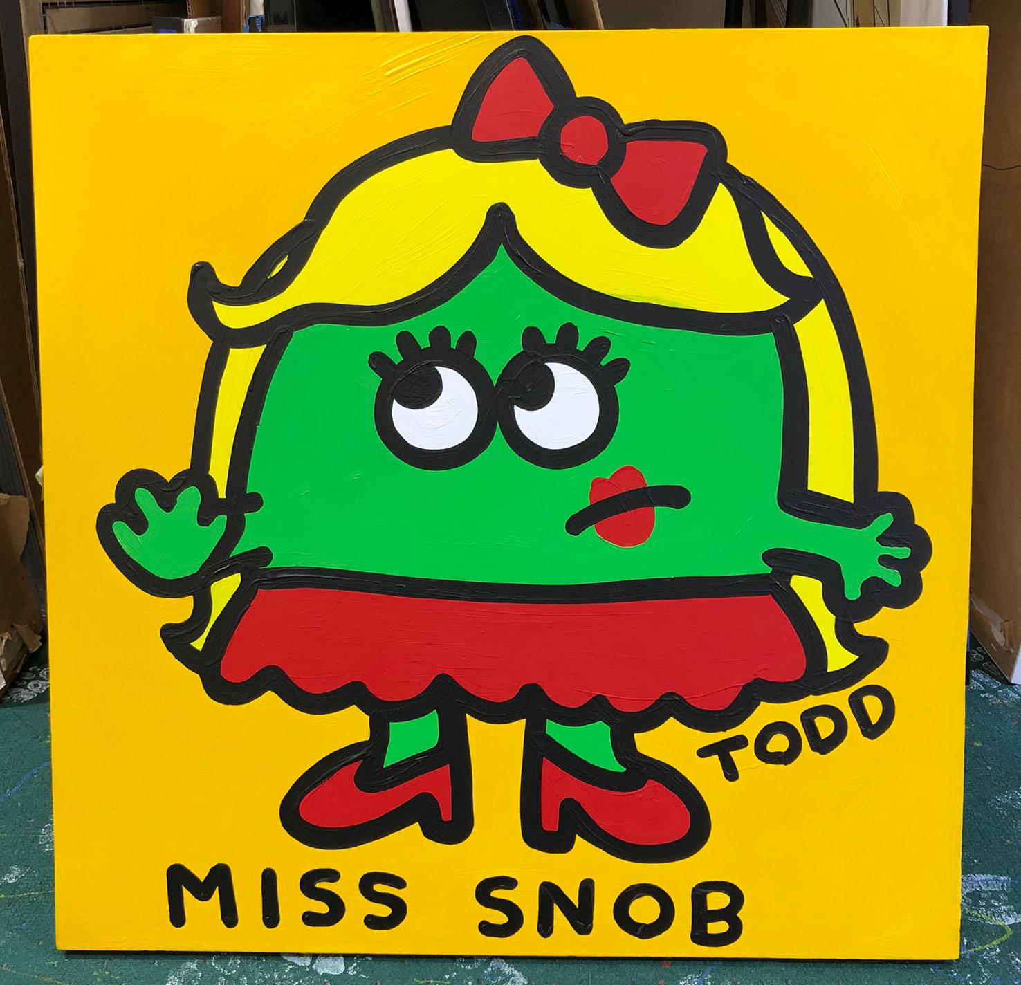Miss Snob (large original painting on canvas) - Painting by Todd Goldman