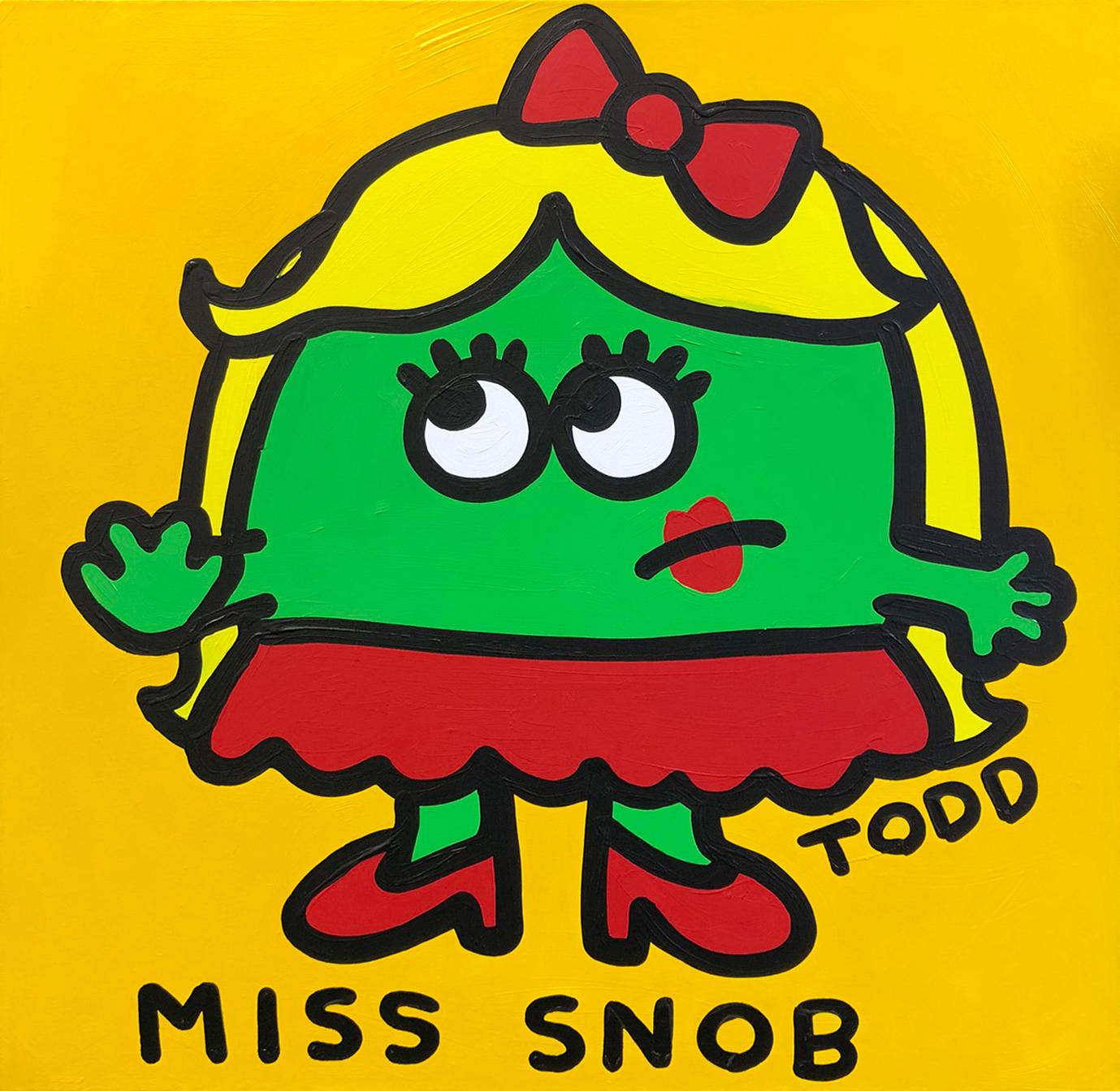 Todd Goldman Portrait Painting - Miss Snob (large original painting on canvas)