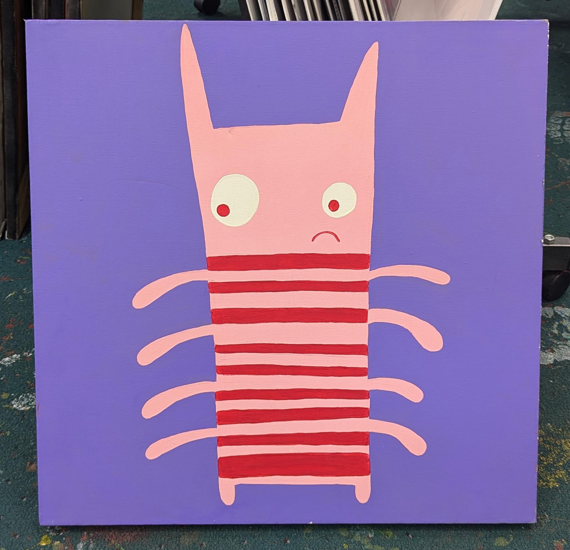 Monsta (original painting on canvas) - Contemporary Painting by Todd Goldman