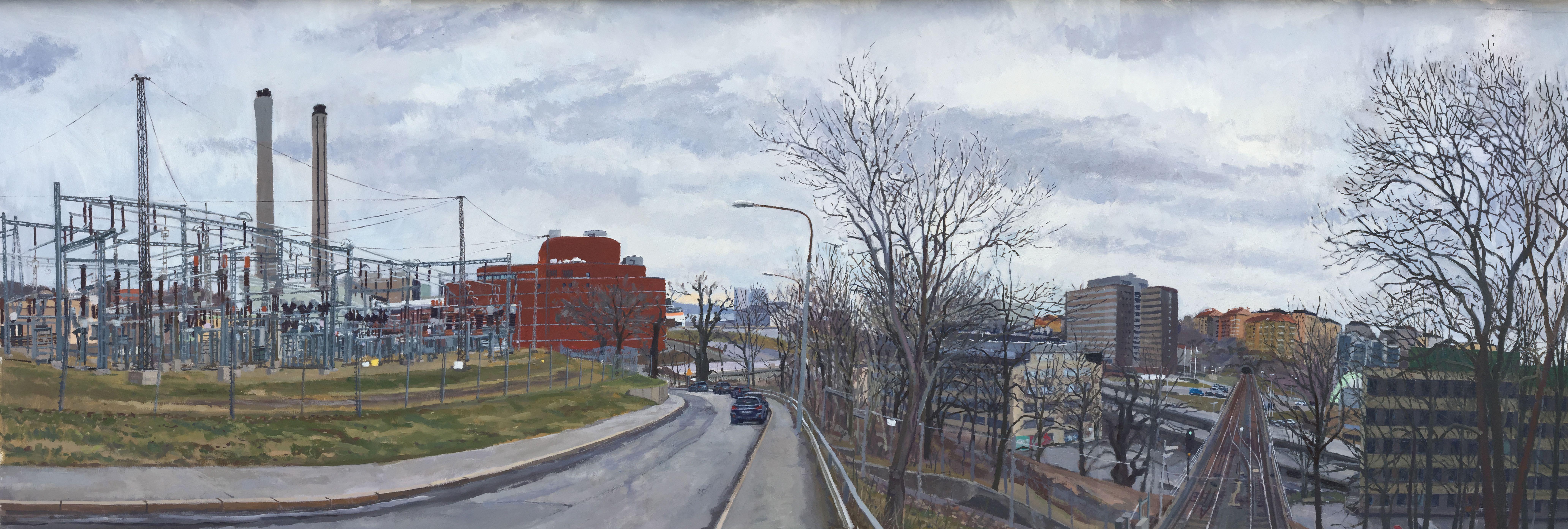 Todd Gordon Landscape Painting - View of Hjorthagen 