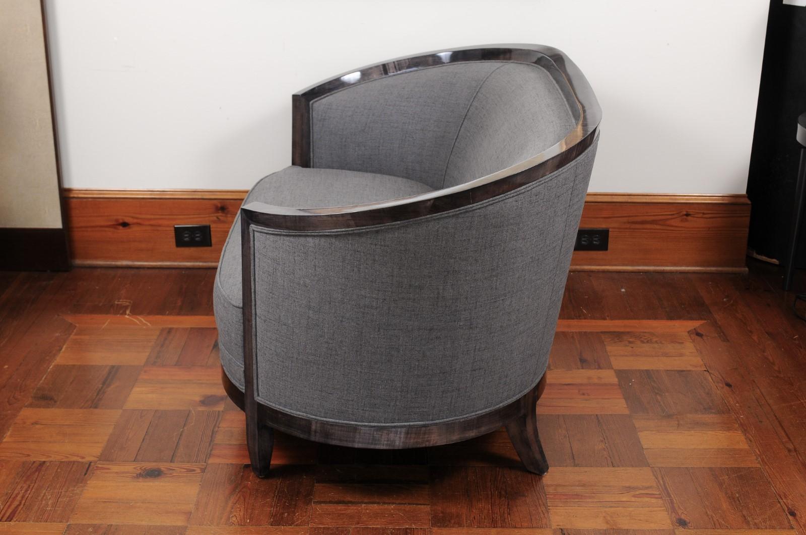 Divano curvo in stile Art Déco di Todd Hase 2