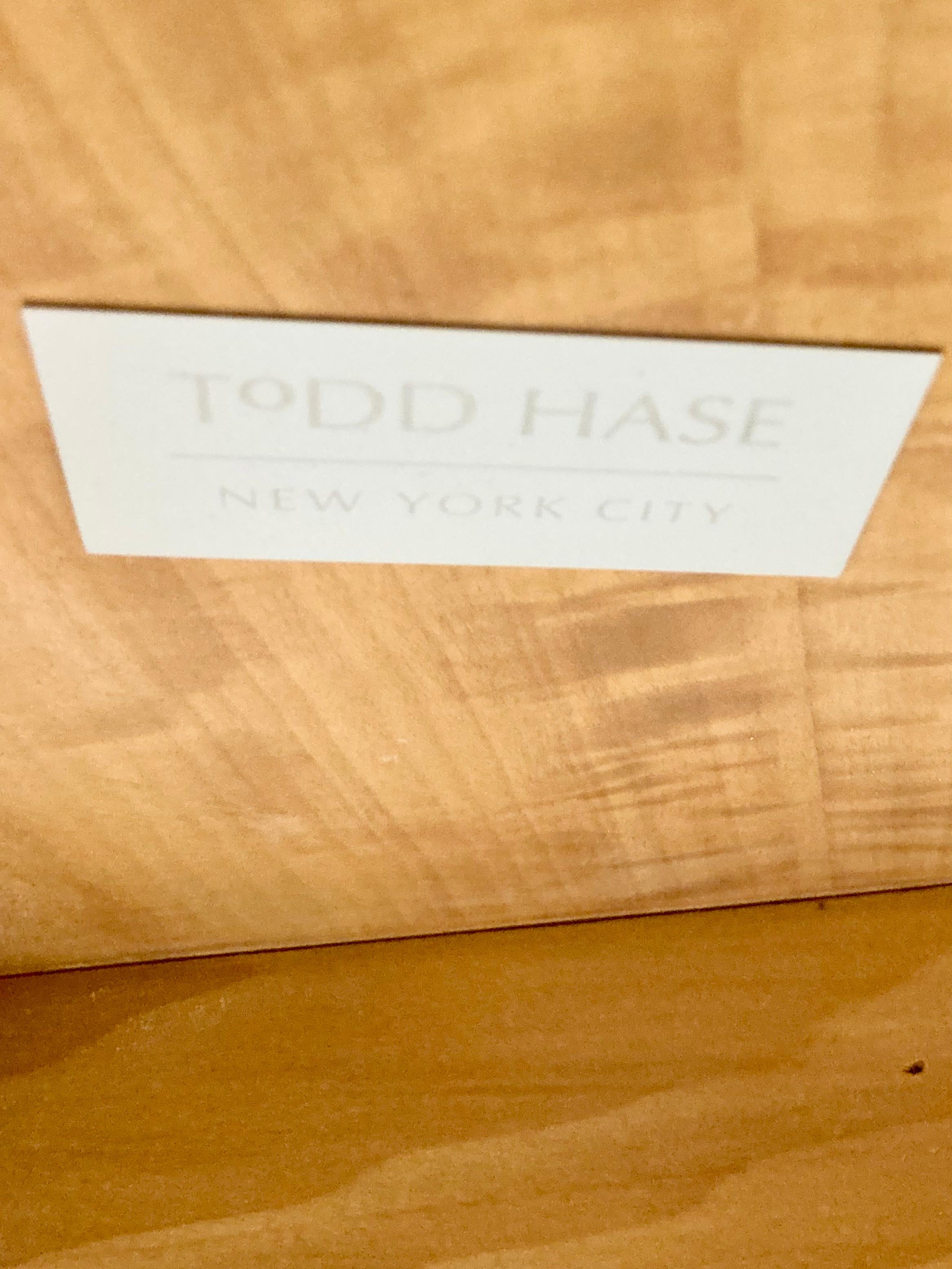 Todd Hase Gene I Cocktail Tables en marqueterie d'anigre et feuille d'or en vente 5