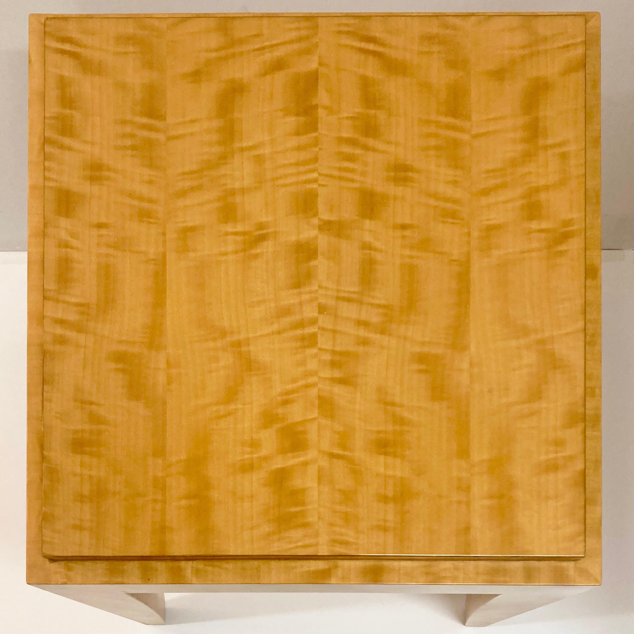 Todd Hase Gene I Cocktail Tables en marqueterie d'anigre et feuille d'or Bon état - En vente à Los Angeles, CA