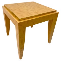 Todd Hase Gene I Cocktail Table in Anigre Marquetry and Gold Leaf