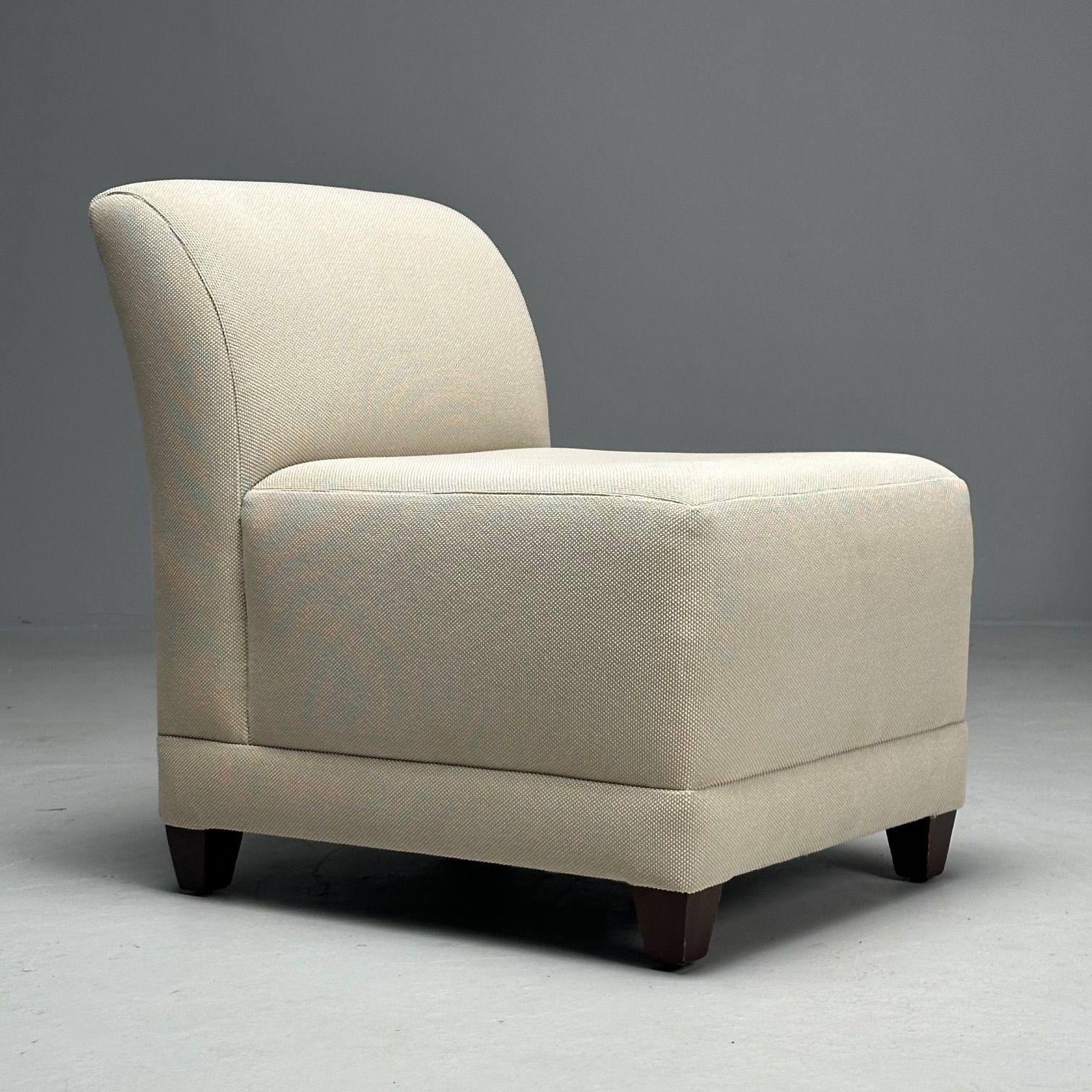 Todd Hase, Jean-Michel Frank Style, Modern Modular Sofa, Beige Fabric, 2010s 6