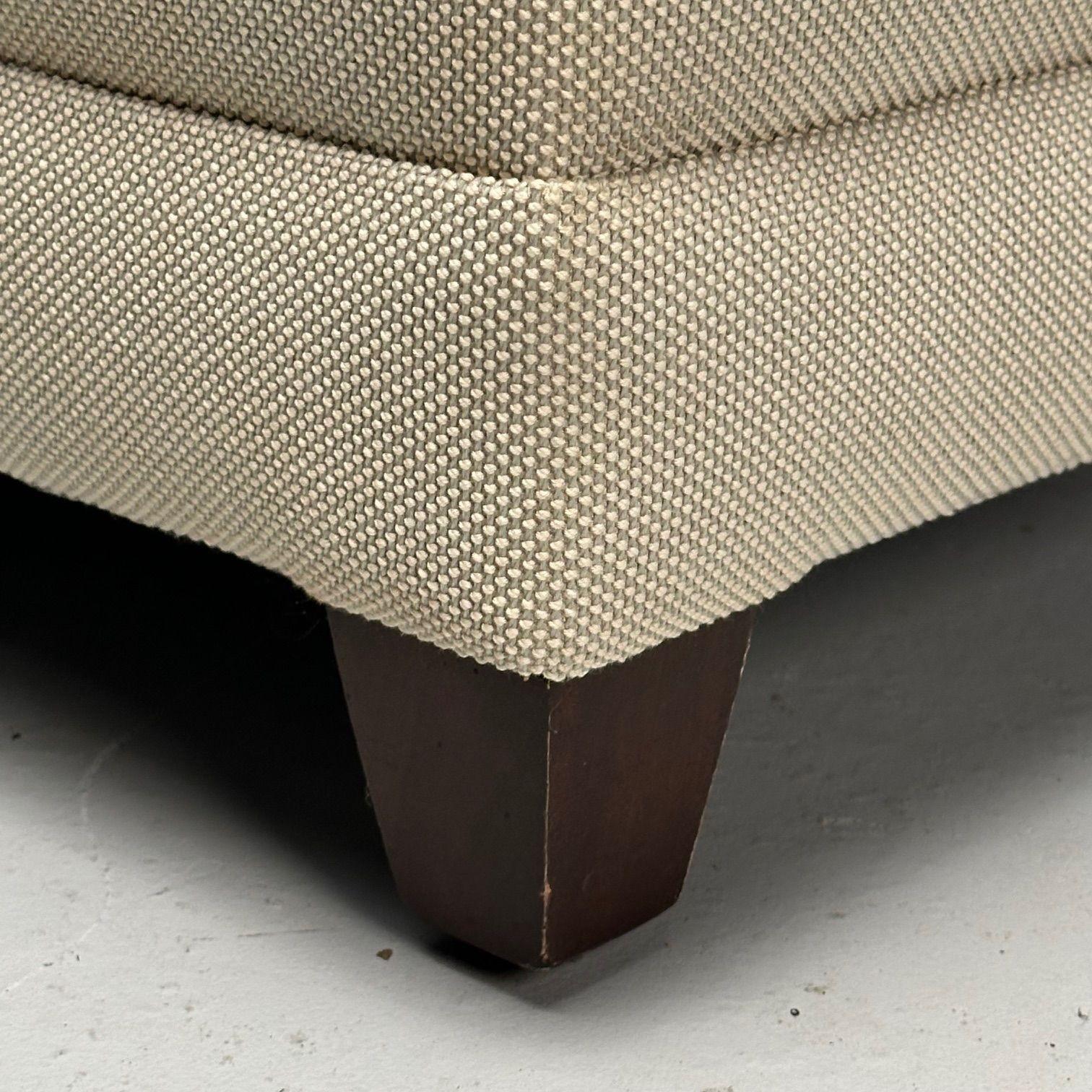 Todd Hase, Jean-Michel Frank Style, Modern Modular Sofa, Beige Fabric, 2010s 9