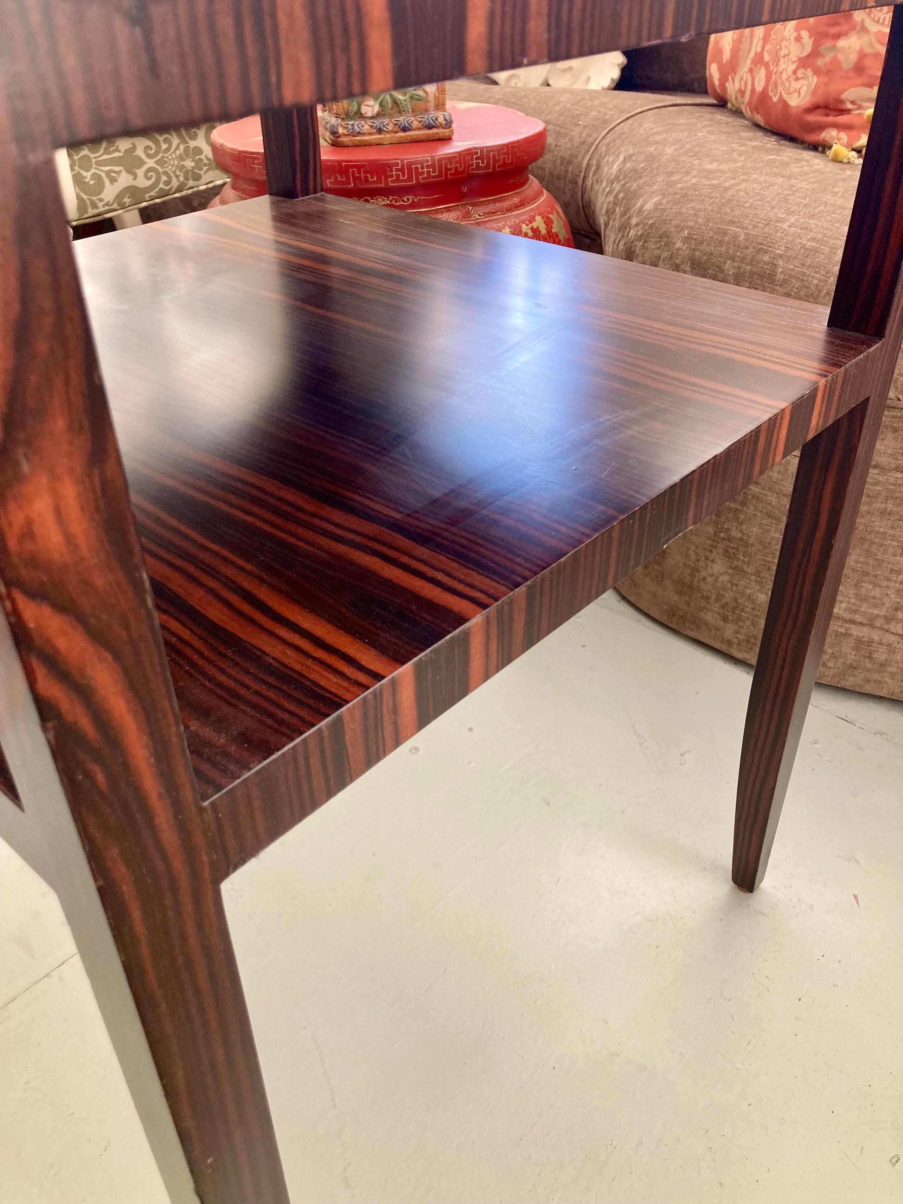 Todd Hase Michel Macassar Ebony Side Table (Original Floor Sample) For Sale 3