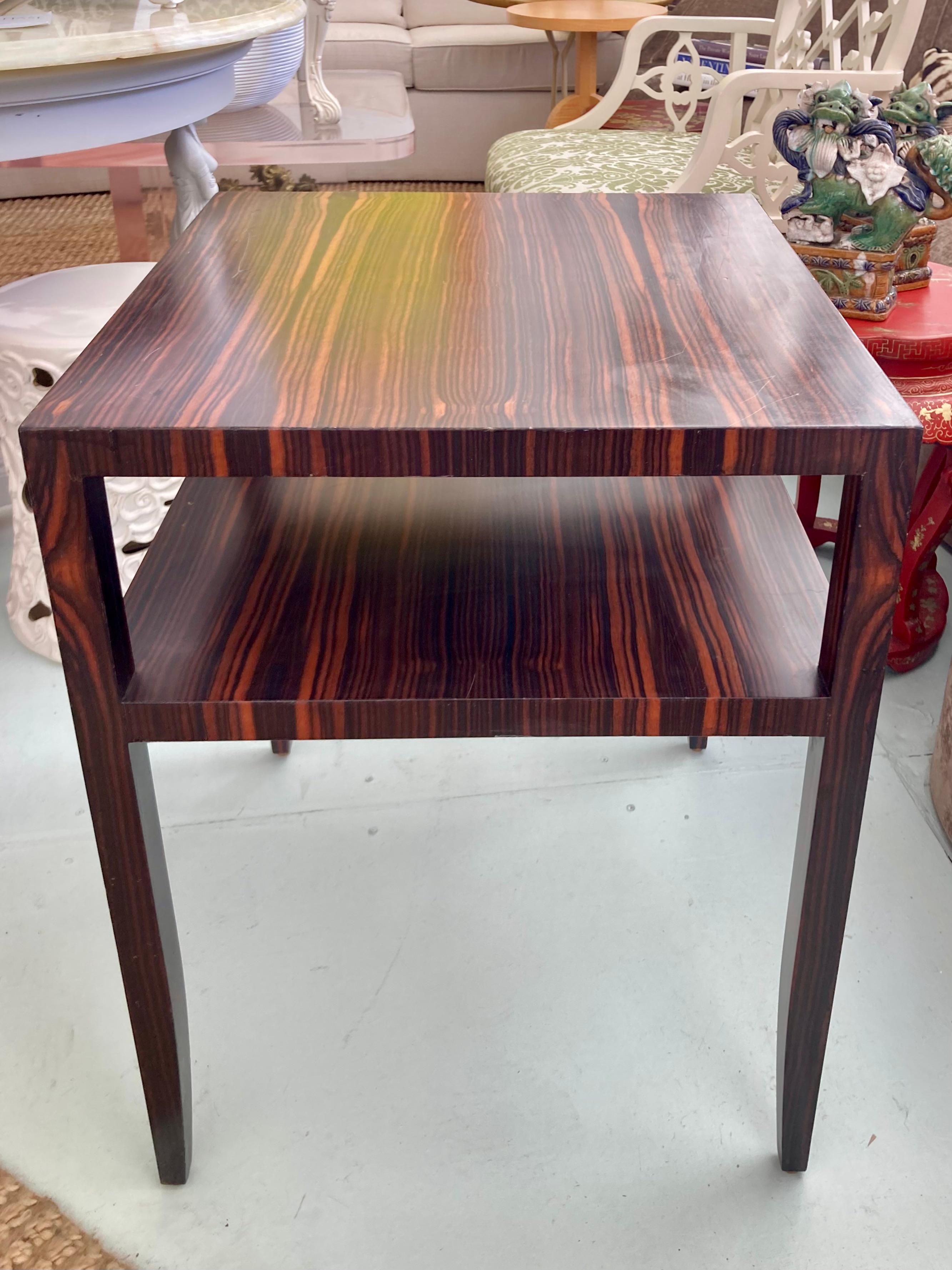 Beautiful Todd Hase Michel Macassar ebony side table. This is an original floor sample, so selling as is. Great addition to your modern interiors.