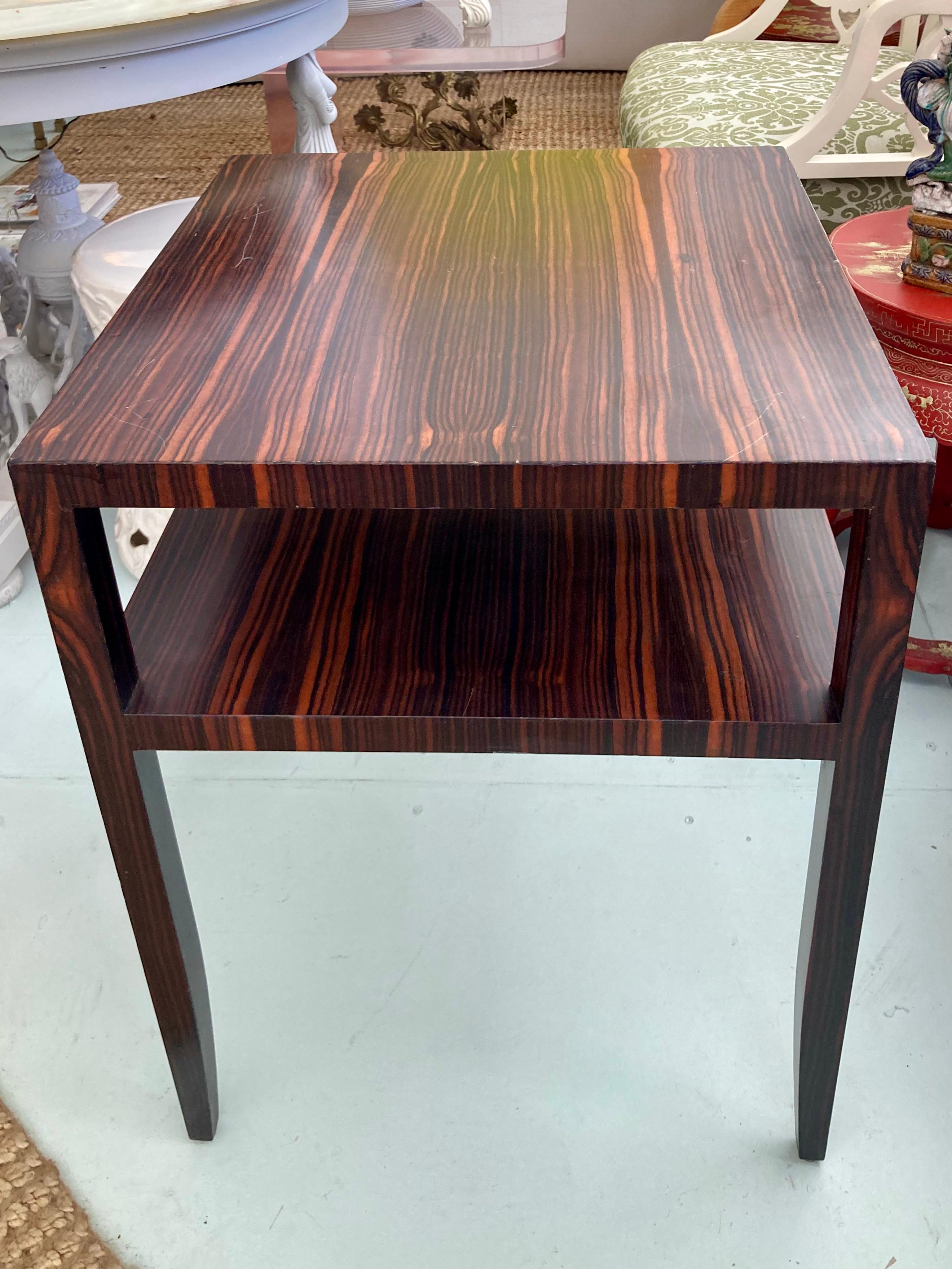 Modern Todd Hase Michel Macassar Ebony Side Table (Original Floor Sample) For Sale