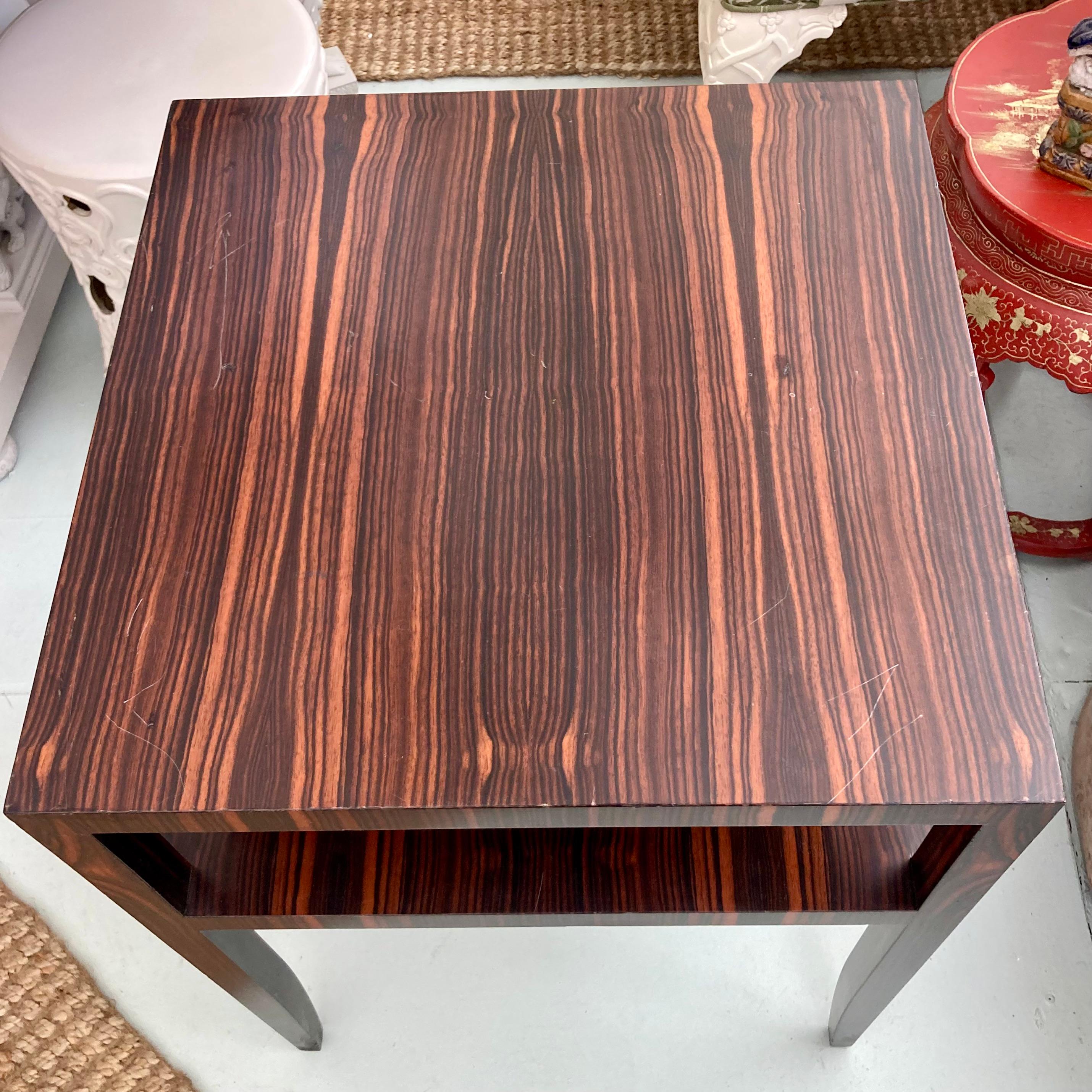 Todd Hase Michel Macassar Ebony Side Table (Original Floor Sample) In Good Condition For Sale In Los Angeles, CA