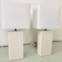 Todd Hase Weiße Drachen-Tischlampen, ein Paar