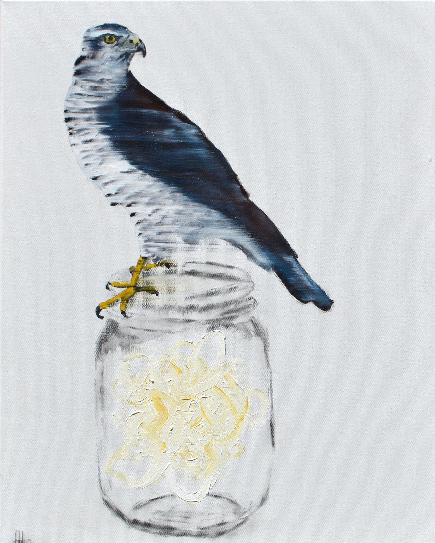 Todd Horton Abstract Painting - Jar of moonlight