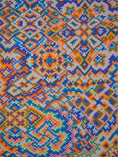 Todd Kelly, "Orange/Blue Grid #2"