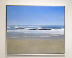 Camel Point by Todd Kenyon created 2018 -  Blue coastal waves on rocks and sand