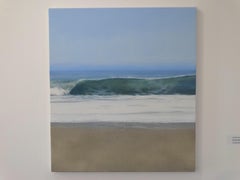Ocean Blue Emerald Bay Coast by Todd Kenyon  2019 -  Oil on Canvas (framed)