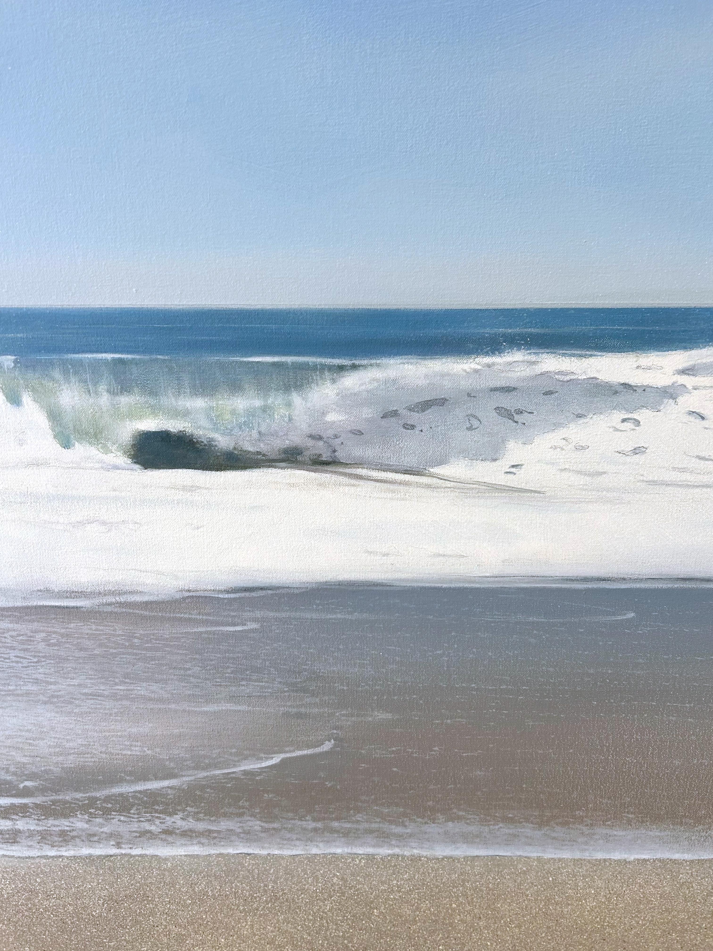 Pittura oceanica fotorealistica olio su tela, East of Amagansett di Todd Kenyon in vendita 1