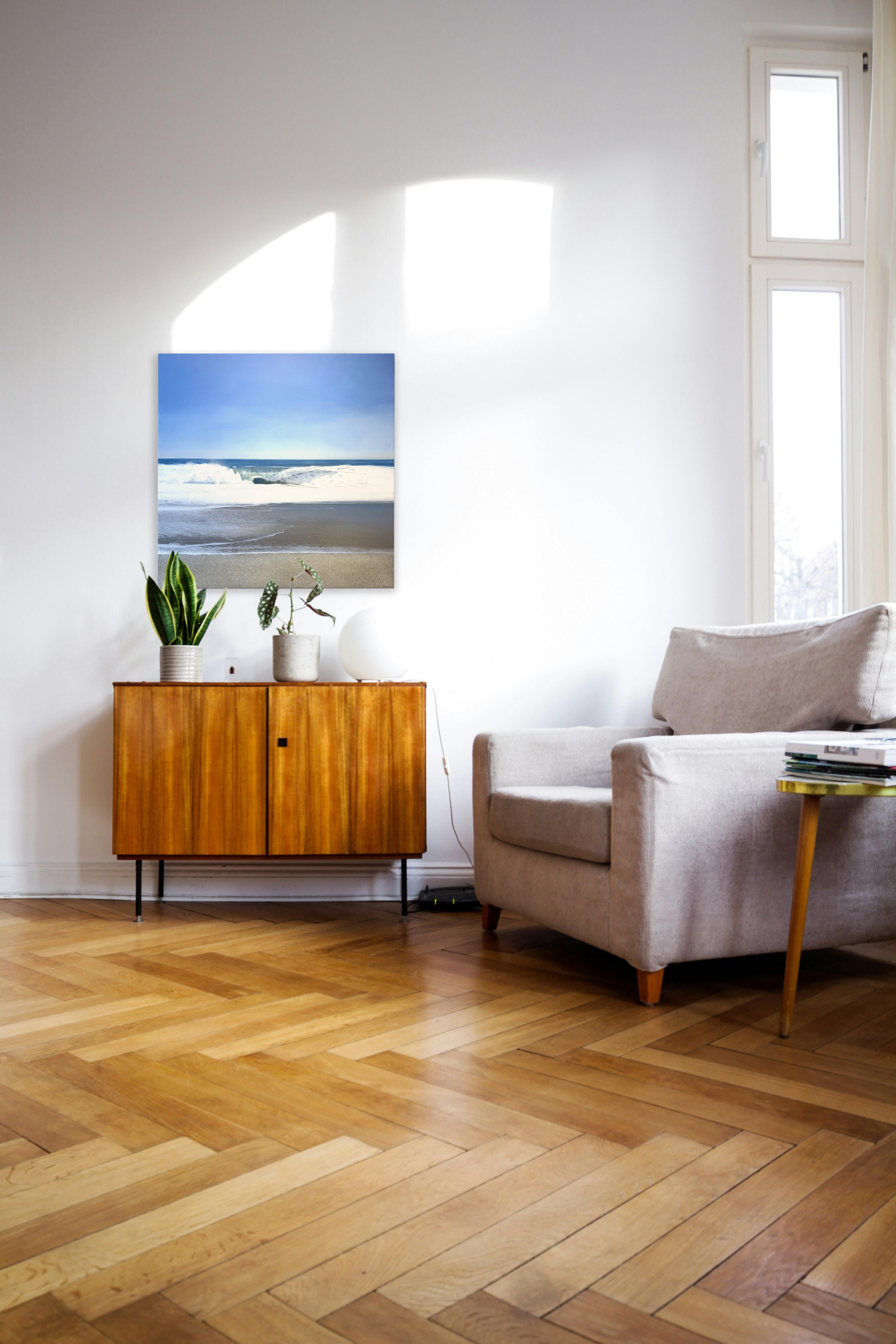 Pittura oceanica fotorealistica olio su tela, East of Amagansett di Todd Kenyon in vendita 8