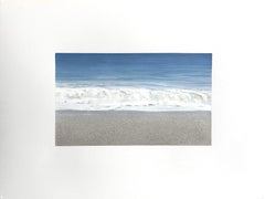 Estudio fotorrealista del océano Óleo sobre papel satinado, Hampton Surf por Todd Kenyon