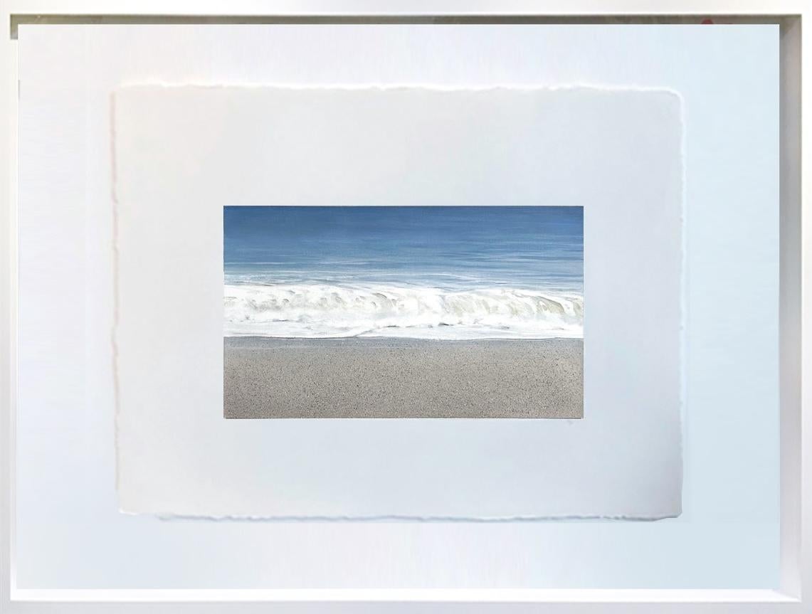 Photorealistic Ocean Study Oil on gessoed paper, Hampton Surf by Todd Kenyon