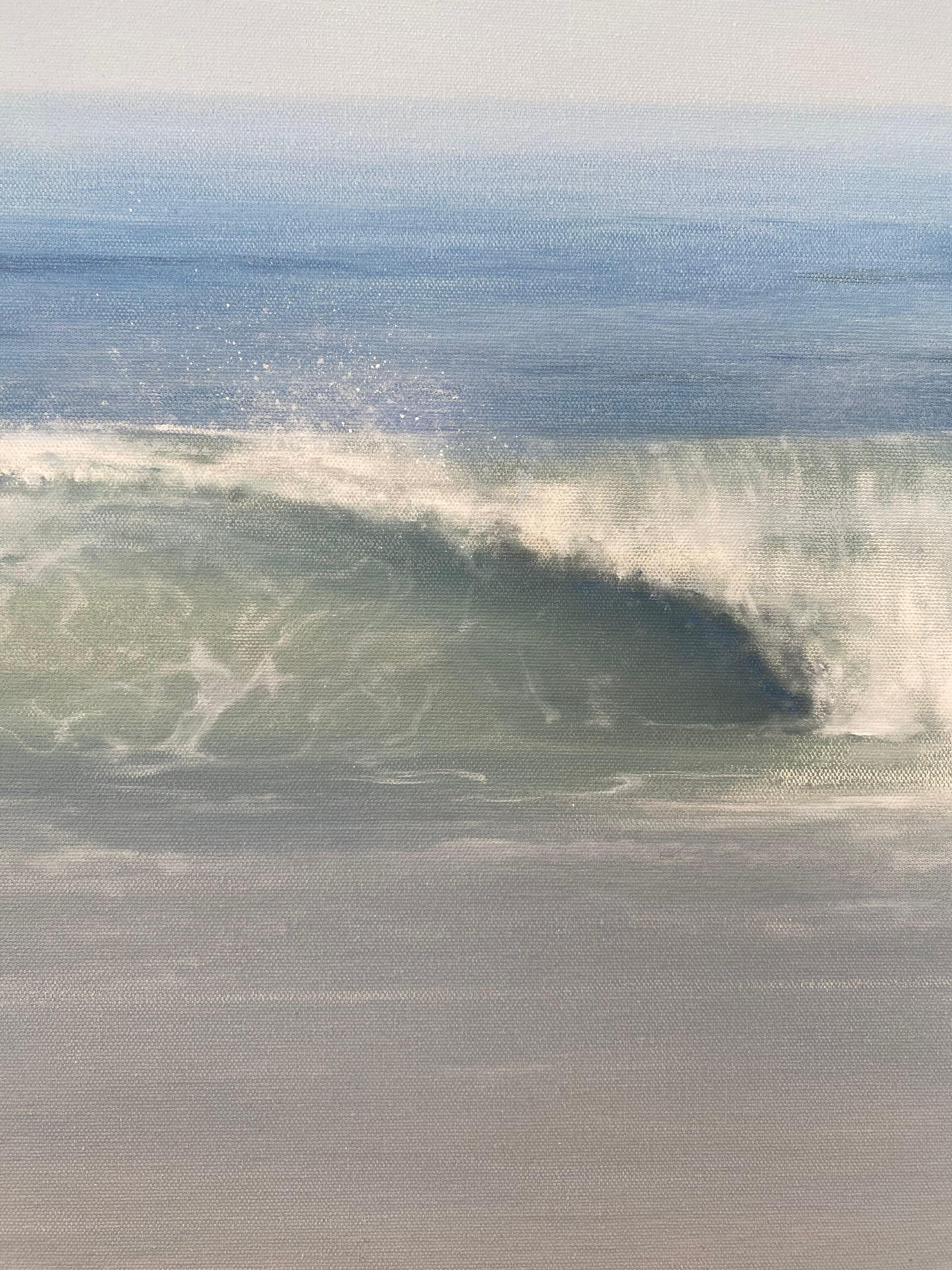 Vue océanique photoréaliste verticale à l'huile sur toile, tranche 7 de Todd Kenyon en vente 8