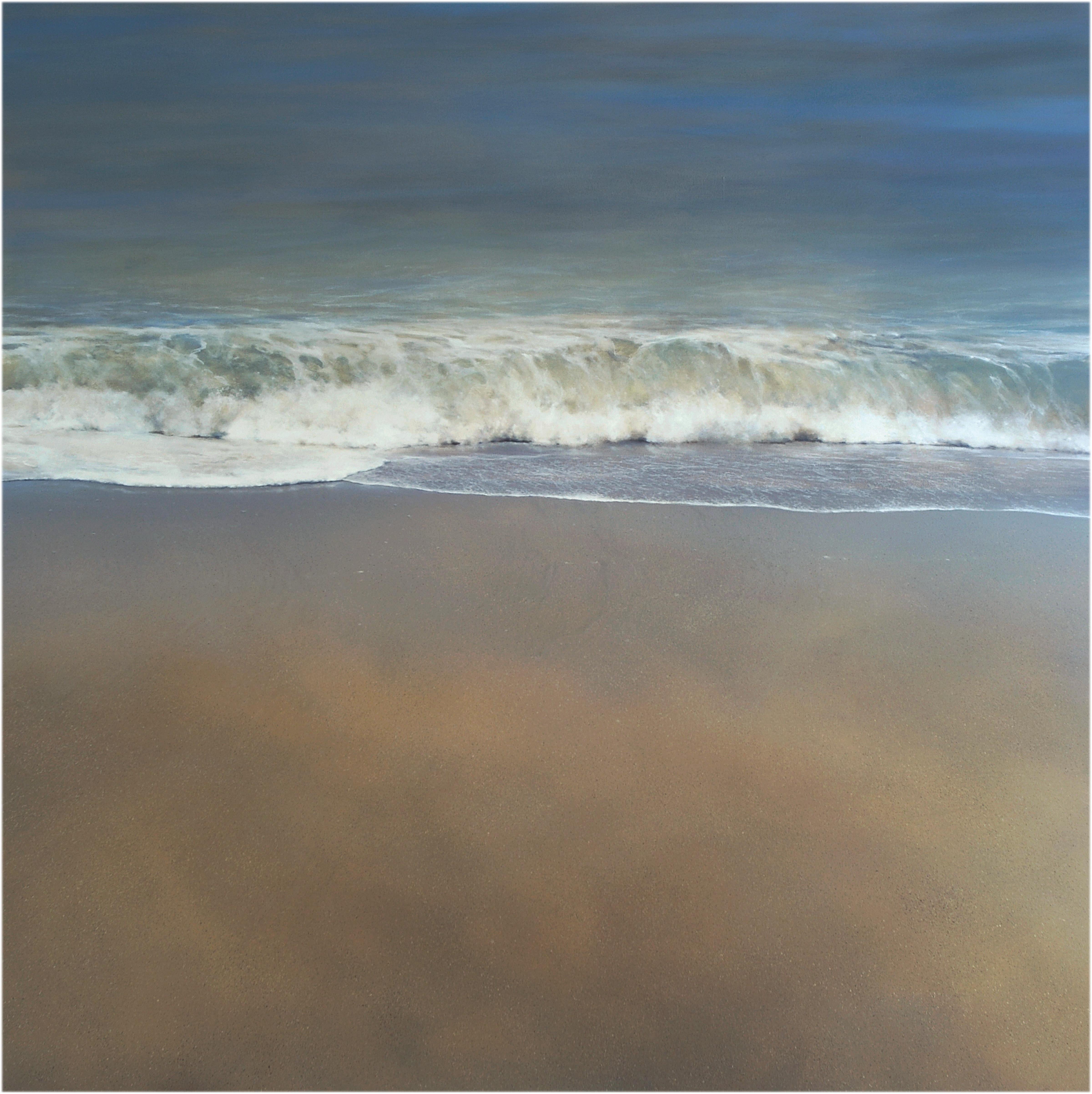 30 x 30 inches   Giclee print on canvas from an original oil painting.
(Edition 1 of 500) 

Todd Kenyon conjures the carefree exuberance of a perfect day spent on a deserted beach. Kenyon's unfettered paintings balance air, water, earth with