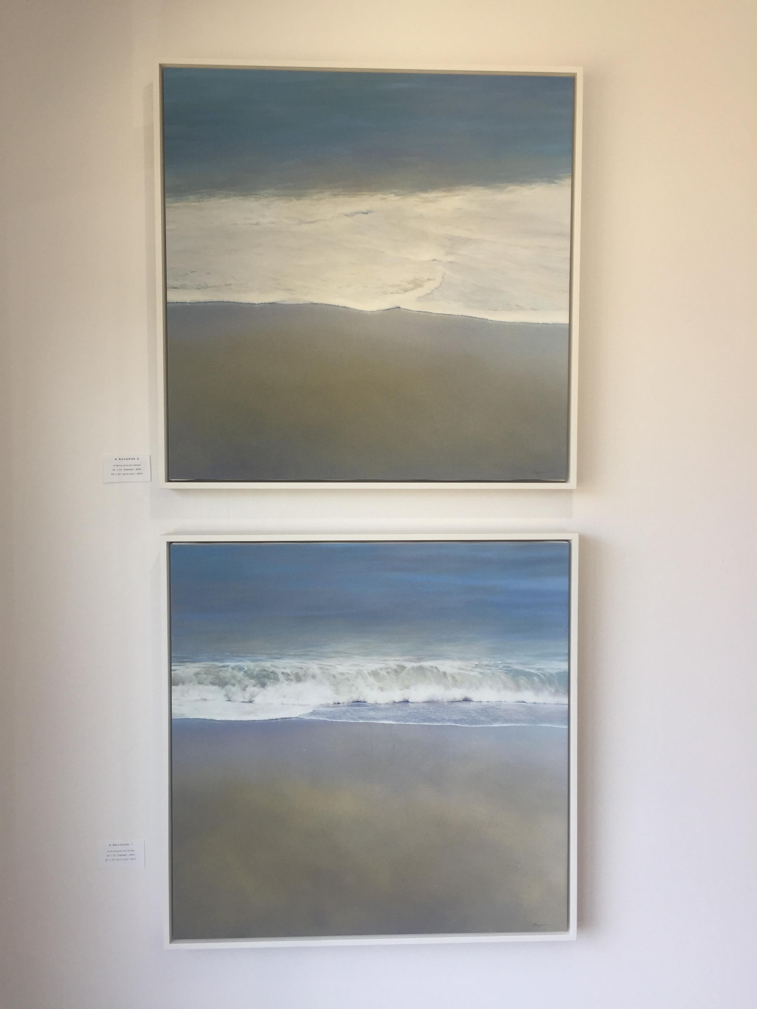 4 Blue Coastal Ocean Seconds 2 by Todd Kenyon -  Print on Canvas For Sale 2