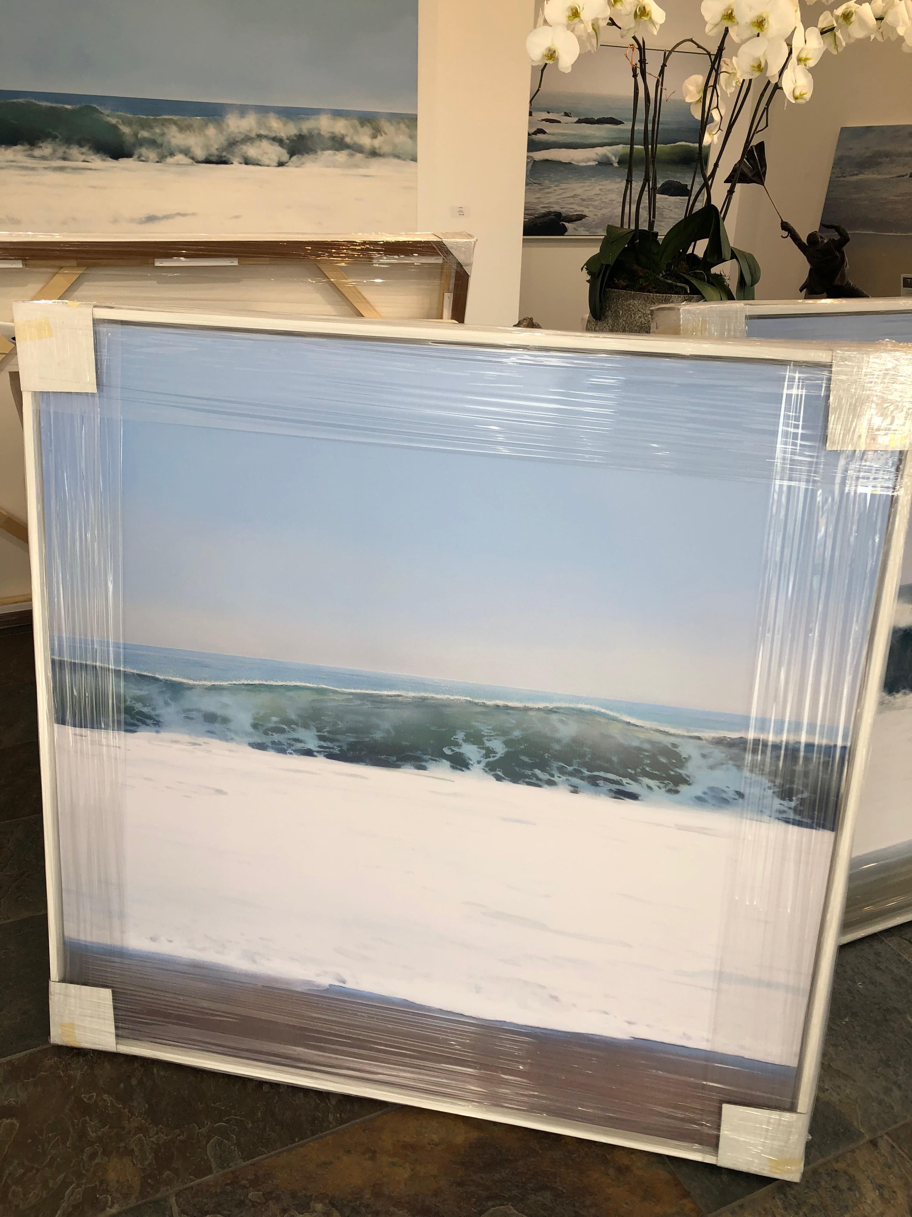 Crystal Cove Coastal Blue Wave Oceans by Todd Kenyon -  Print on Canvas For Sale 5