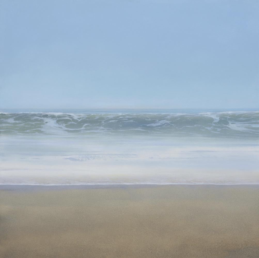 40 x 40 inches   Giclee print on canvas from an original oil painting.
 (Edition 1 of 500) 

Todd Kenyon conjures the carefree exuberance of a perfect day spent on a deserted beach. Kenyon's unfettered paintings balance air, water, earth with