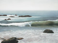 Victoria Beach Blue Coastal Ocean by Todd Kenyon -  Print on Canvas