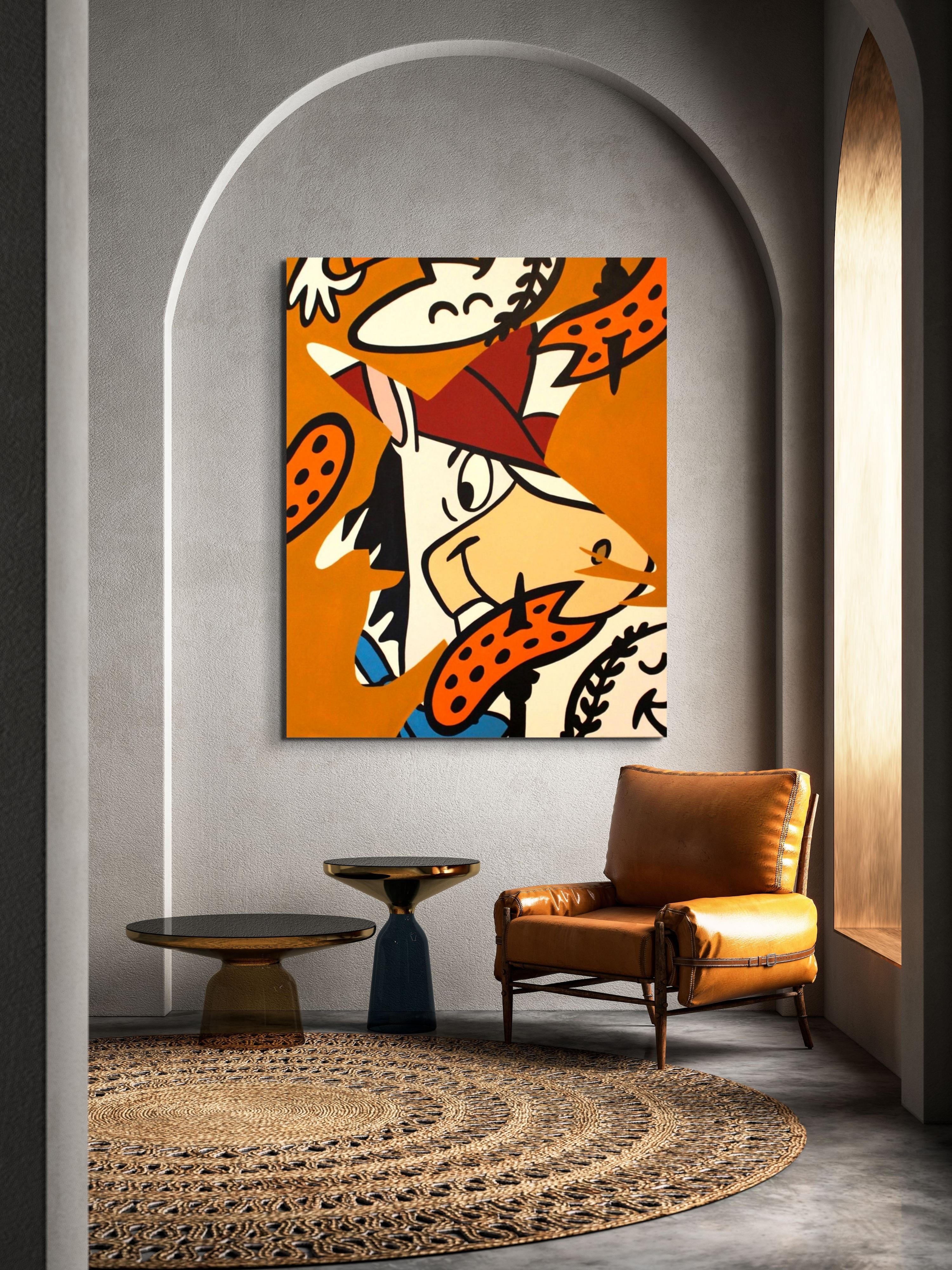 The Horse's Mouth (La bouche du cheval) - Pop Art Painting par Todd Lambeth