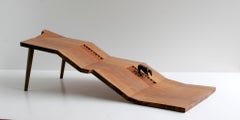 I Hope He Knows the Way Home, Original Contemporary Narrative Wooden Sculpture