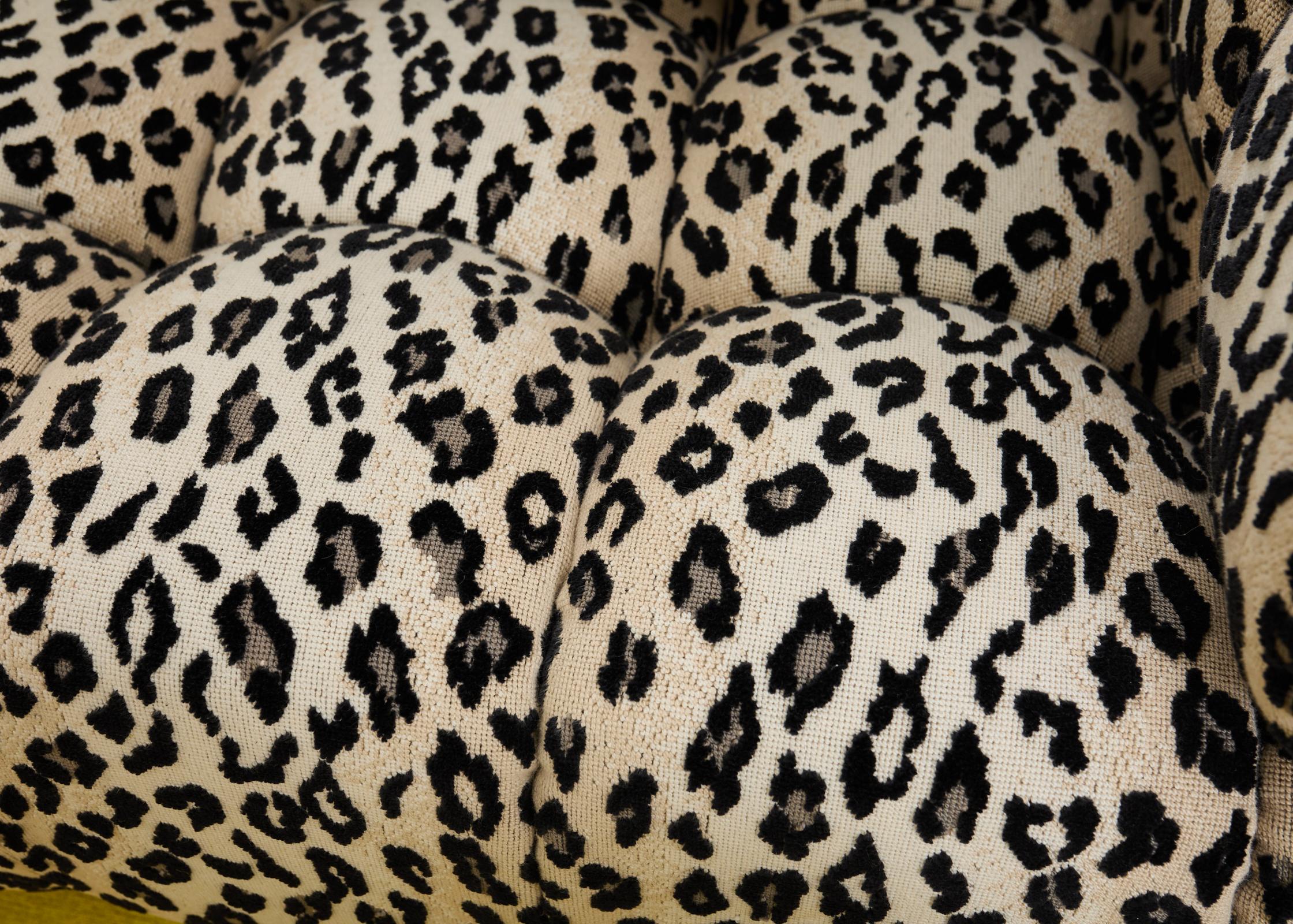 Todd Merrill Custom Sectional Sofa with Schumacher Snow Leopard For Sale 10