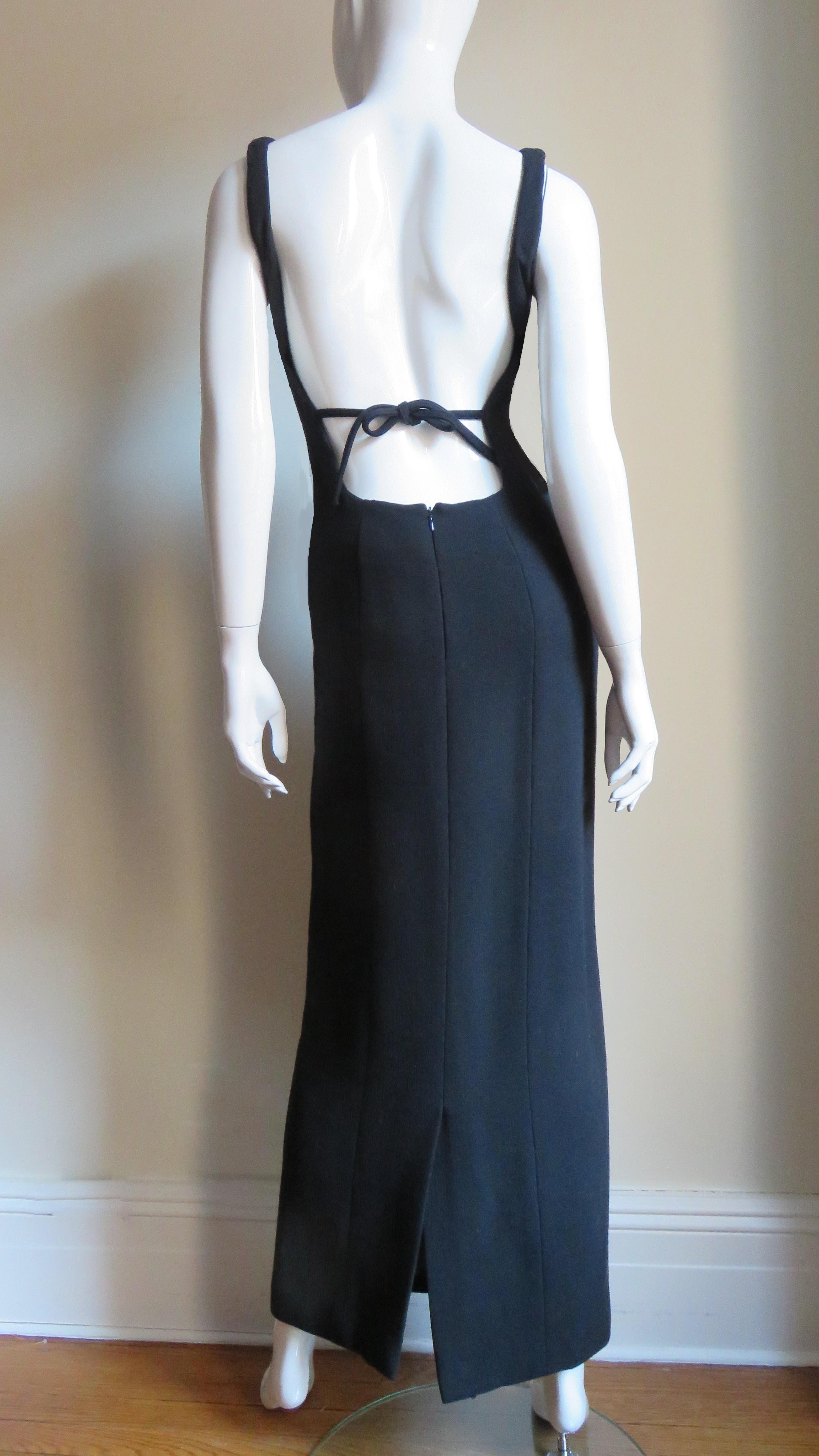 Women's Todd Oldham Backless Runway Gown 1990s