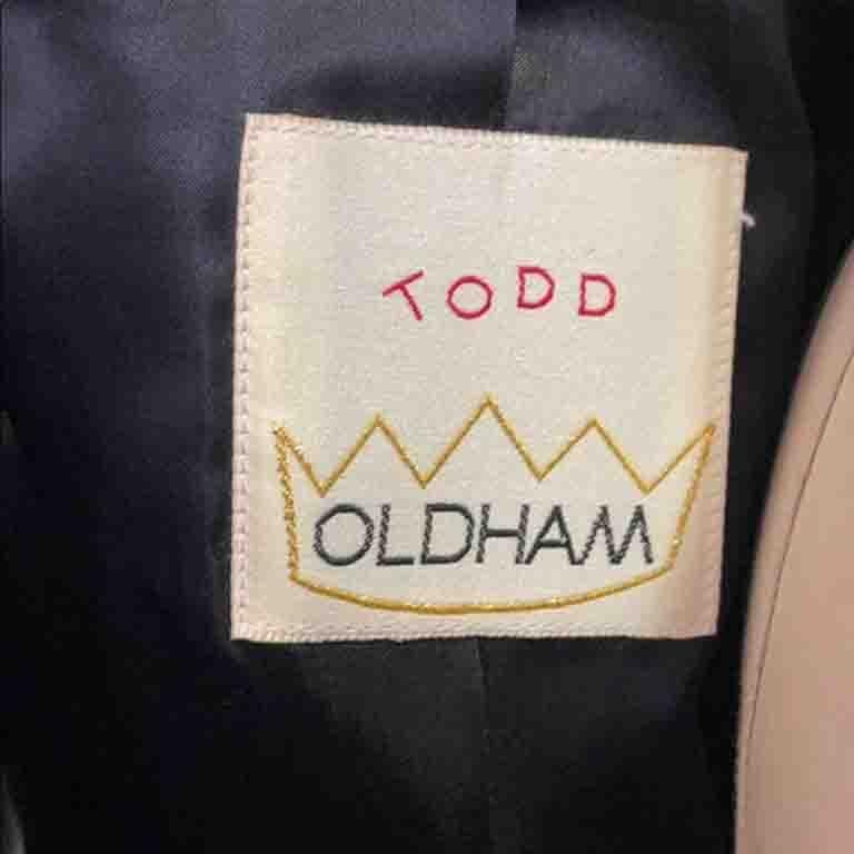 Todd Oldham Black Crepe Door Handle Jacket For Sale 6