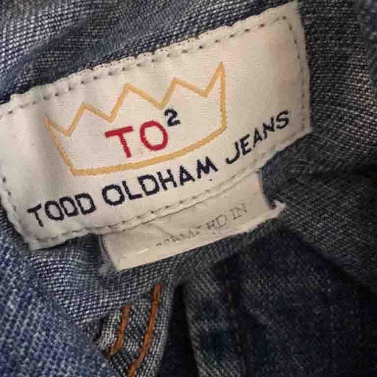 Todd Oldham Jeans TO2 Blue Denim Jacket For Sale 1