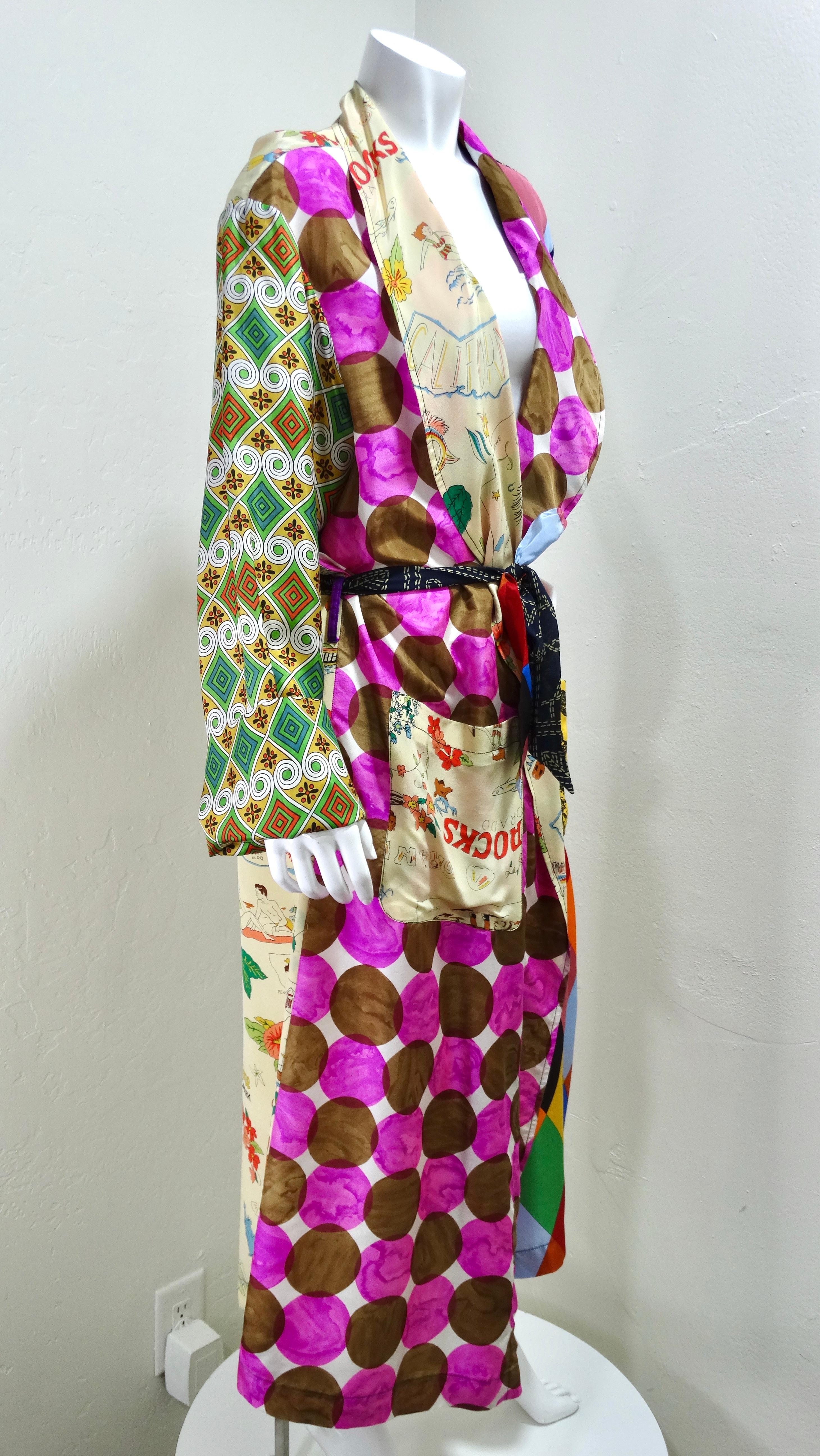 Todd Oldham Wrap-Style Printed Robe/Duster 3