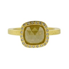 Todd Reed Gold 1.82 Carat Fancy Rose Cut Diamond Ring