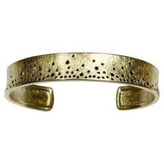 Todd Reed Mini bracciale in oro e diamanti neri