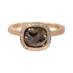 Todd Reed One of a Kind Red Diamond Rose Gold Ring