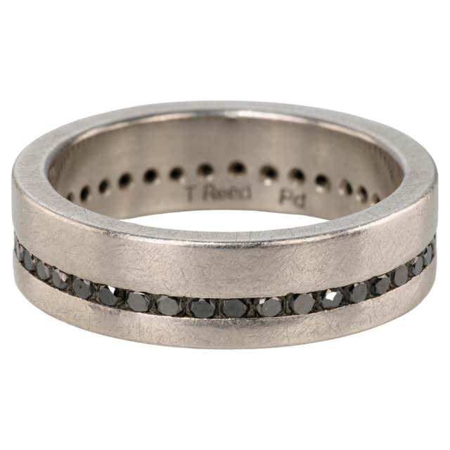 Brilliant White Diamond Yellow Gold Patina Silver Open Kite Ring, Todd ...