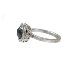 Todd Reed Palladium Black Diamond Engagement Ring