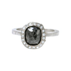 Todd Reed Palladium Black Diamond Engagement Ring